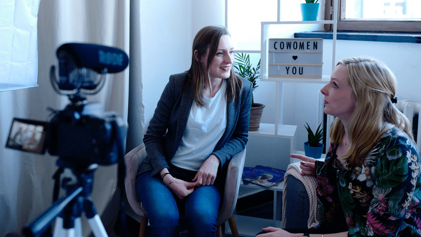 off-the-cuff video shoot